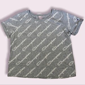 Champion Gray  Women’s  Crop Top Sz L